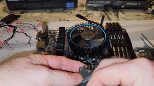 Installing I3-13100f CPU on Gigabyte B760m-DS3H motherboard, simulated case and PSU connections