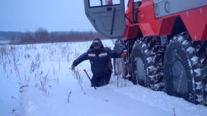 Вездеходы РУСАК. Зимние испытания новых моделей К-6 и К-8