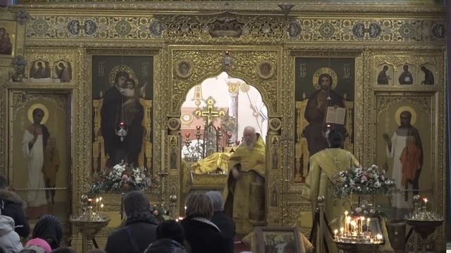03.12.2023 Поздняя Литургия. Предпразднство Введения (Входа) во храм Пресвятой Богородицы