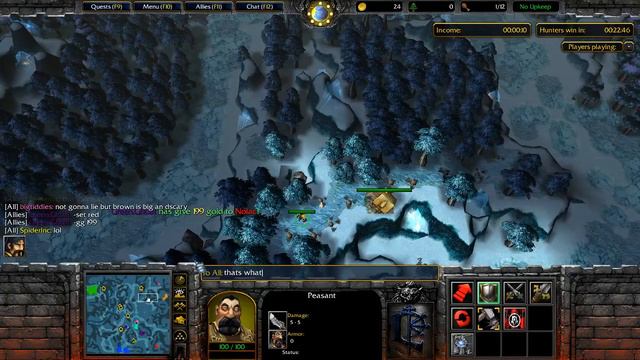 WarCraft 3 Farmer vs Hunter #316 Farmer