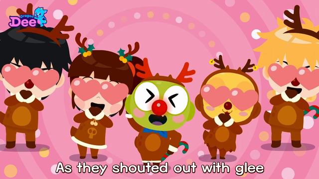 Rudolph the Red Nosed Reindeer | Christmas Carol for kids | Baby Nursery Rhymes | Dragon Dee