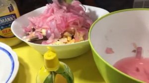 Салат из говяжьего сердца.