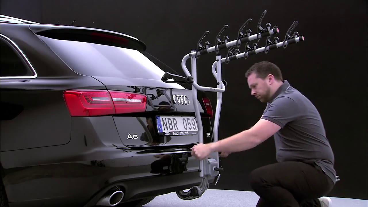 Крепление на фаркоп для 4-х велосипедов Thule HangOn 9708 смотреть онлайн