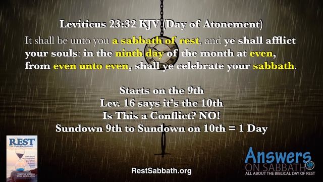 The Sabbath Day of Atonement. Answers On Sabbath Part 1 смотреть онлайн