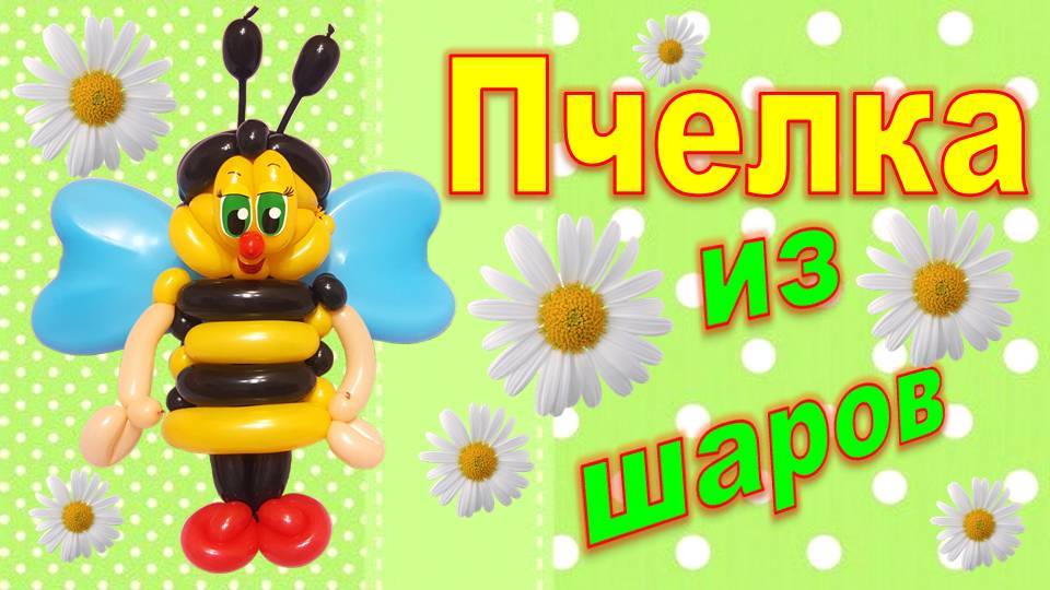 Пчелка из шаров. Мастер класс. DIY balloon bee. Master Class. Balloons. DIY. Hand made. How make