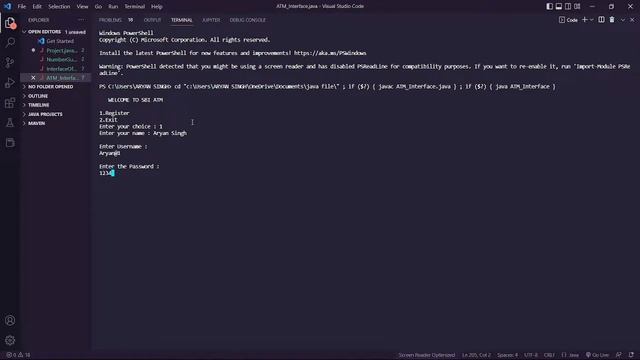 ATM Interface | Task 3 | Java Programming | Oasis Infobyte | Internship смотреть онлайн