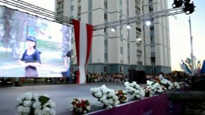 Улугбек Рахматуллаев, Севинч Муминова и Алишер Файз  в Самарканде на Молодёжном фестивале