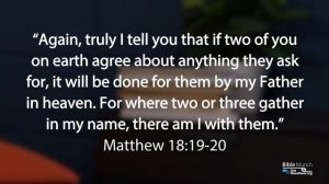 What is the meaning of “where two or three are gathered” in Matthew 18:20? | GotQuestions.org