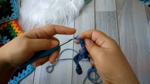 Мастер класс Плед крючком // узор крючком зигзаг