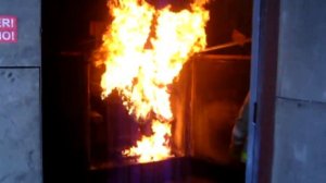 Буран-7КДТ, модуль порошкового пожаротушения. Огневые испытания