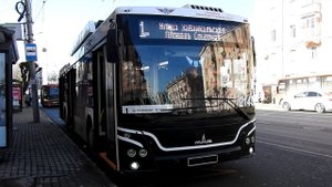 Рязань. Троллейбус МАЗ-203Т70 2143 Маршрута №1. 30 марта 2024