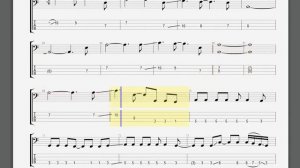 Metallica   Until It Sleeps bass guitar tablature