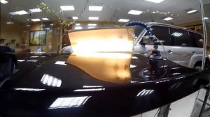 Nissan Patrol. Ремонт двери, пример правки по  беспокрасочной технологии. (Paintless dent repair)