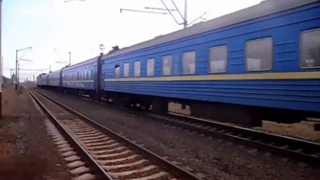 Відправлення ЧС8-018 №125-126 Київ-Лугаск з ст.Бориспіль смотреть онлайн