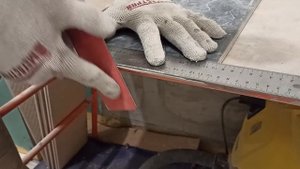 Запил плитки под 45° ( Заусовка)