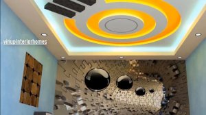 Best Gypsum Board False Ceiling Design For Hall And Bedroom (vinupinteriorhomes)