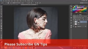 How to Crack face effect in PHOTOSHOP I Photoshop CC Tutorial