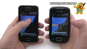 Sidex.ru: Видеообзор сравнение Samsung Galaxy mini vs Samsung Galaxy Ace