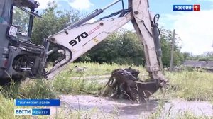 В Гиагинском районе ликвидируют последствия паводка