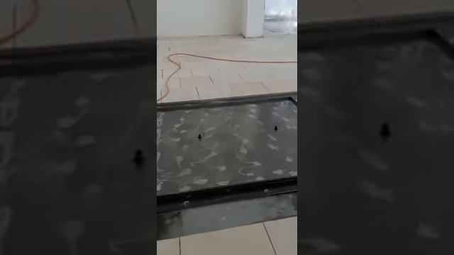 Пример установки люка