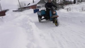 Неудачный способ увеличения проходимости мотороллера Муравей. [Часть 12]