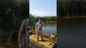 Лодка ПНД +мотор болотоход