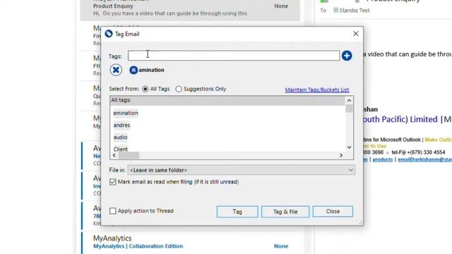 Organize Outlook emails with tags смотреть онлайн