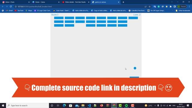 Javascript Brick Breaker | Brick Breaker Javascript Code смотреть онлайн