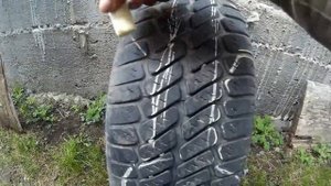 Как сделать лебедя из шины село терново