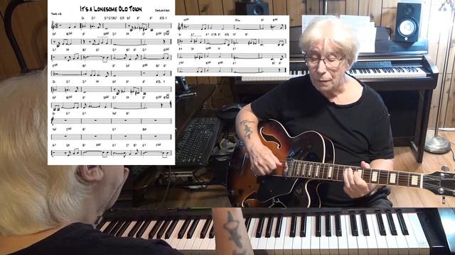 It's a Lonesome Old Town ( TvdH ) - Jazz guitar & piano cover ( Charles Kisco ) смотреть онлайн
