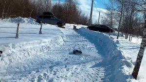 Развивающие игры Машинка Джип TRUCK на пульте управления. Испытания Машинки в снегу.