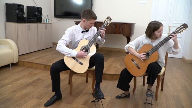 Рязанов Данил, Ильина Елизавета. 16-15 лет. Ф.Карулли. Серенада Ля мажор, I и II части. смотреть онлайн