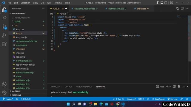 How to Style your React App (3 Different Methods Compared) in react js