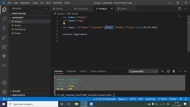JavaScript Class-3|Arrays||Functions||Objects