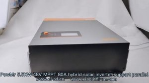 PowMr 5.5KW 48V MPPT 80A hybrid solar inverter support parallel