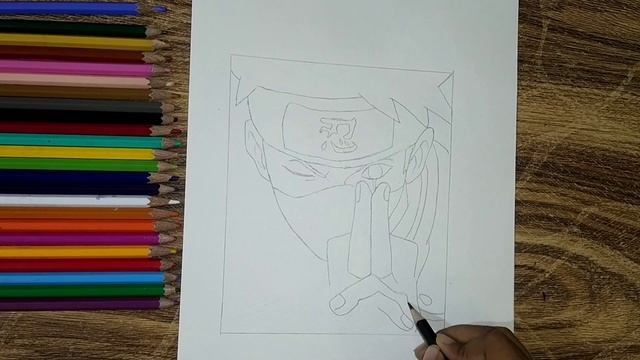 How To Draw Kakashi Hatake | Step By Step Tutorial | Anime drawing | Cartoon Drawing смотреть онлайн