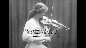 Kathleen Parlow (violin) - Gavotte in E major (Bach); Serenade in G major (Arensky) (1912)