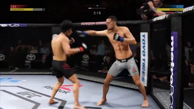 Брюс Ли vs Нейт Диаз Bruce Lee vs Nate Diaz UFC 3 смотреть онлайн