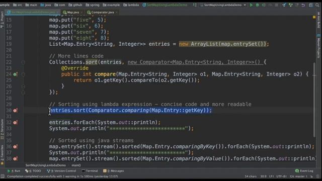 Java 8 How to Sort a Map using Lambda | What is Java Lambda | Example Java Code Demo | InterviewDO смотреть онлайн