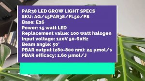 Active Grow PAR38 LED High CRI Grow Lamp - Unboxing, Installation, Spectral Analysis & PPFD Reading