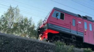 (Очень очень музыкальный!) Электропоезд ЭД9Э-0005