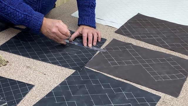 Делаем эксклюзивные декоративные отстрочки на базе  шаблонов ромб, квадрат Обучение перетяжке салон
