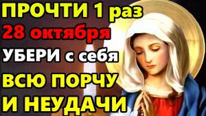 28 октября ПРОЧТИ ОБЯЗАТЕЛЬНО ЕСЛИ ТЕБЯ ПРЕСЛЕДУЮТ НЕУДАЧИ! Сильная молитва Богородице! Православие