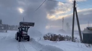 Японский Снегоротор в работе.