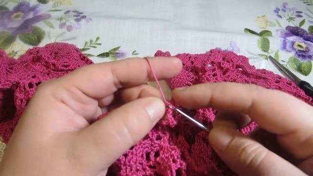 Салфетка крючком 