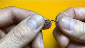 Как быстро привязать карабин к шнуру или леске#knot #узел #рыболовныйузел #рыбалка #asmr