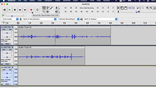 How to record Multiple tracks in Audacity смотреть онлайн