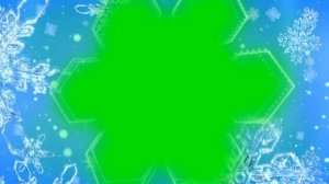 Футаж Снежинка хромакей