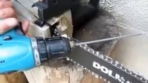 как заточить цепь бензопилы. самый быстрый и простой способ \ How to sharpen a chainsaw