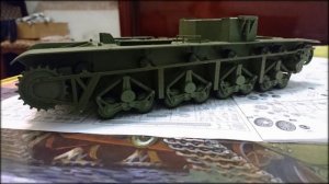Сборка модели от Звезды тяжелого танка Т-35.